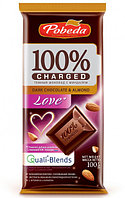 Шоколад темный с миндалем «Love»,100гр