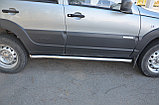Защита штатного порога труба d60 ПапаТюнинг для Chevrolet Niva 2010 -, фото 3