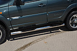 Пороги труба с проступью d76 ПапаТюнинг для Chevrolet Niva 2010 -, фото 2
