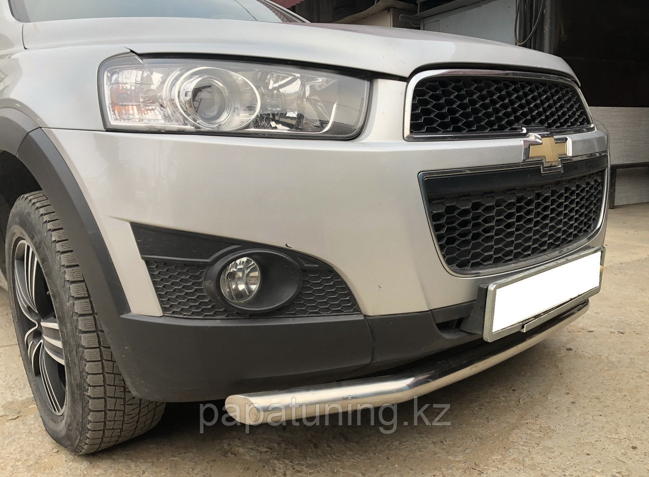 Защита переднего бампера d60 ПапаТюнинг для Chevrolet Captiva 2011-2013 - фото 2 - id-p105047092