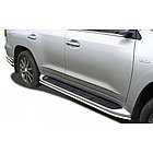 Защита штатного порога d60 ПапаТюнинг для Lexus RX270/RX350/RX450h 2009-2015