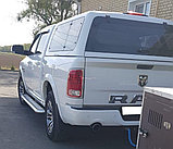 Пороги с накладным листом d76 ПапаТюнинг для Dodge Ram 1500, фото 2