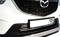 Защита радиатора d16 ПапаТюнинг для Mazda СХ-5 2013-2016