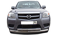Защита переднего бампера двойная d76/60 ПапаТюнинг для Mazda BT50 2006-2011