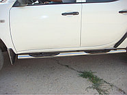 Пороги труба с проступью d76 ПапаТюнинг для Mercedes-Benz VITO 2003-2014