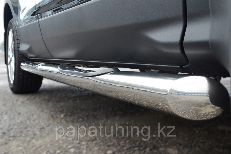 Пороги труба с проступью d76 ПапаТюнинг для Ford Kuga 2011-2012 - фото 2 - id-p105047168