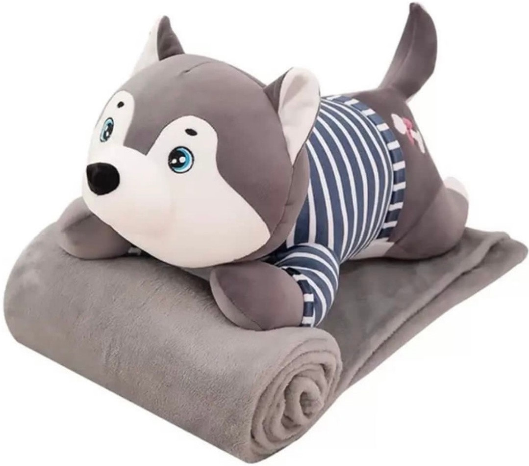 Dog подушка-игрушка Хаски 3 в 1 - фото 1 - id-p105102707
