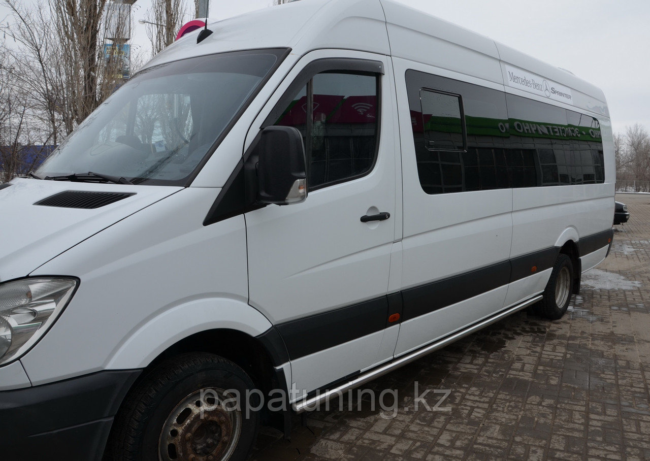 Защита штатного порога d60 ПапаТюнинг для Mercedes-Benz Sprinter 2012-2017 - фото 4 - id-p105047796