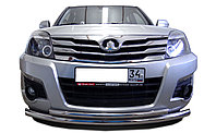 Защита переднего бампера двойная (радиус) d60/42 ПапаТюнинг для Great Wall Hover H3 2009-2014