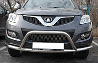 Защита переднего бампера радиус+низкая скоба d60/53 ПапаТюнинг для Great Wall Hover H5 2010-2015