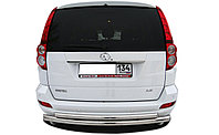 Защита заднего бампера двойная (радиус) d60/42 ПапаТюнинг для Great Wall Hover H5 2010-2015