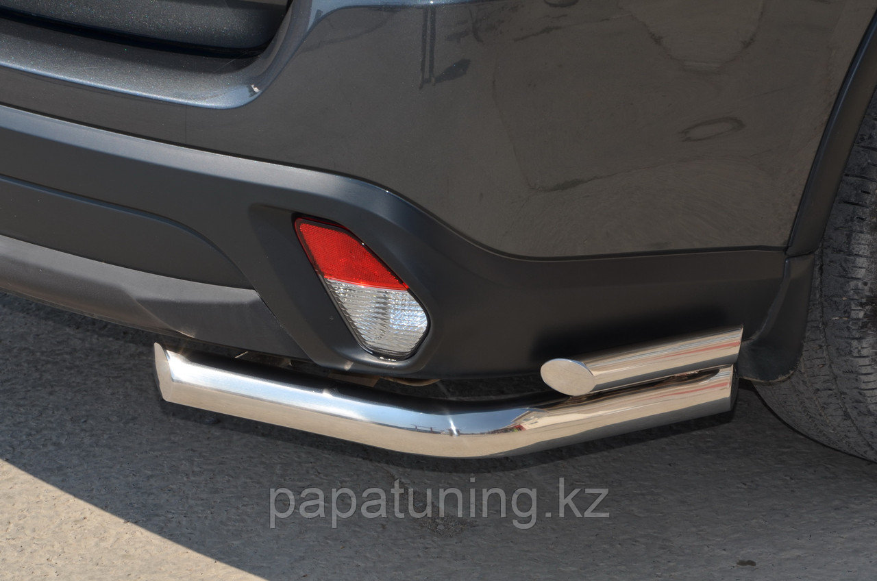 Защита переднего бампера d60 ПапаТюнинг для Mitsubishi Outlander 2015-2018 - фото 2 - id-p105047887
