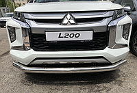 Защита переднего бампера d76 ПапаТюнинг для Mitsubishi L200 2019-