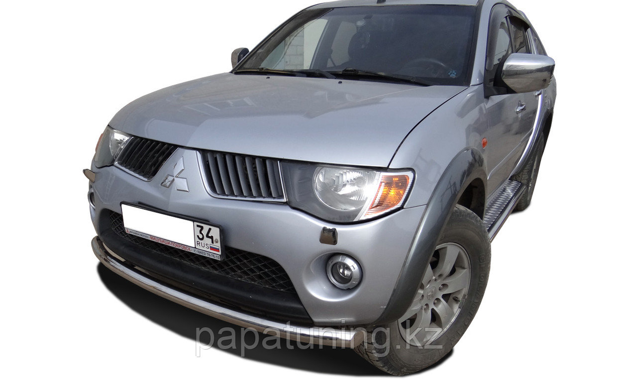 Защита переднего бампера d60 ПапаТюнинг для Mitsubishi L200 2006-2014 - фото 2 - id-p105047826