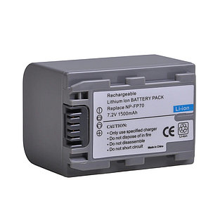 Аккумуляторы NP-FP70 Li-ion 7.2V 1500mAh для Sony DCR серии, фото 2
