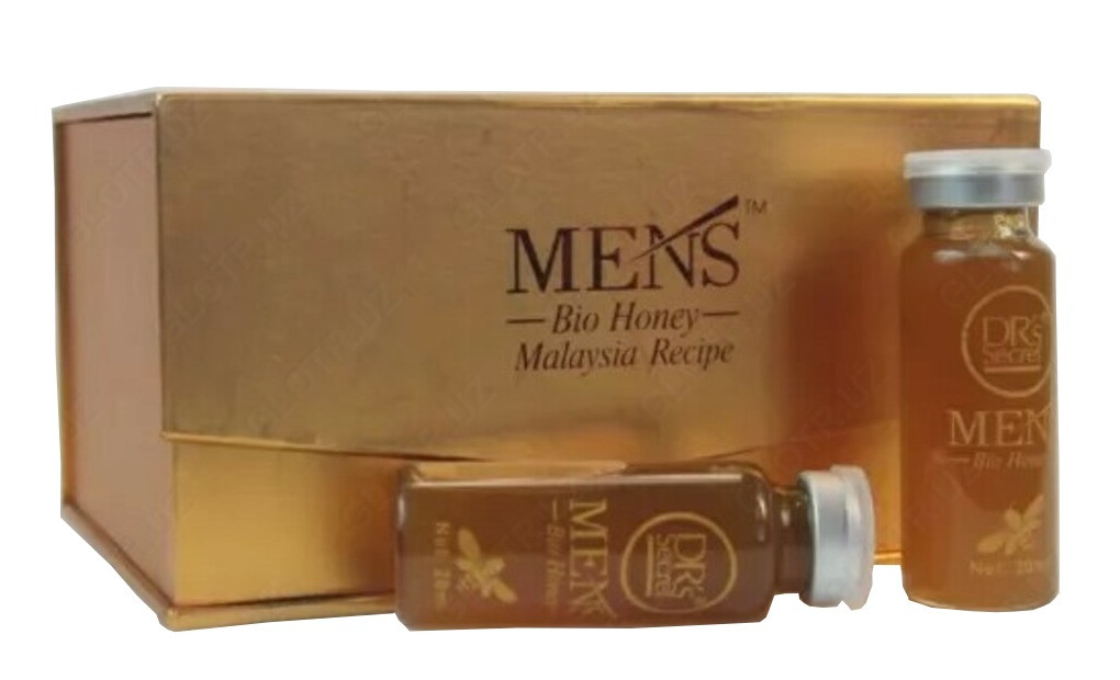 100% Оригинал! Королевский мед для мужской потенции Men's Bio Honey Dr's Secret (200 мл, Малайзия)