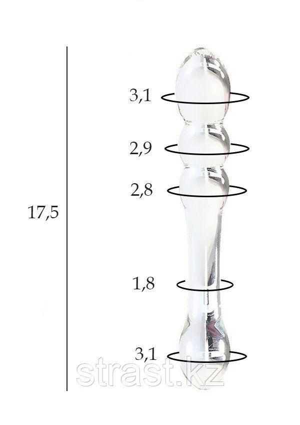 Фаллоимитатор из стекла Sexus Glass 02, фото 1