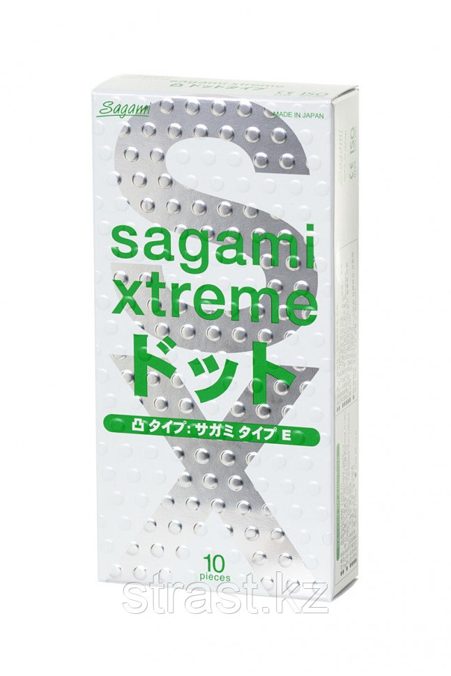 Презервативы Sagami, Xtreme, Type-e, латекс, 18,5 см, 5,2 см (цена за штуку)