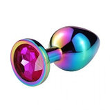 Анальная пробка цветная 9 см, L, фото 2