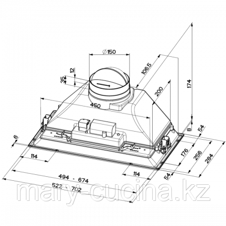 Встраиваемая вытяжка Faber Inka Smart HC X A52 - фото 2 - id-p105137327