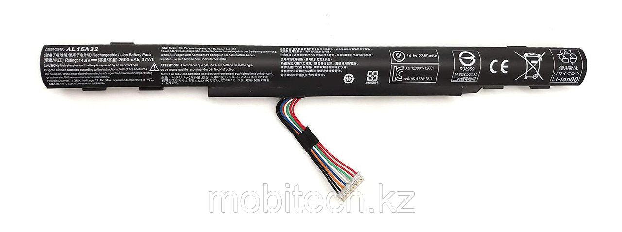 Аккумуляторы Acer AL15A32 14.8V 37Wh 2500mAh Aspire E5-491 E5-573 ES1-422  батарея, аккумулятор, ORIGINAL None, выбрать из Acer, купить в Алматы  недорого от компании "Аксессуары и запасные части для НОУТБУКОВ", тел. +7  (702) 282-80-09