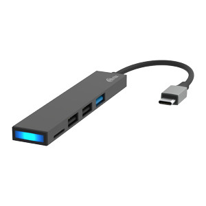 Ritmix CR-4314 Разветвитель USB -картридер 3.0 Type-C Metal
