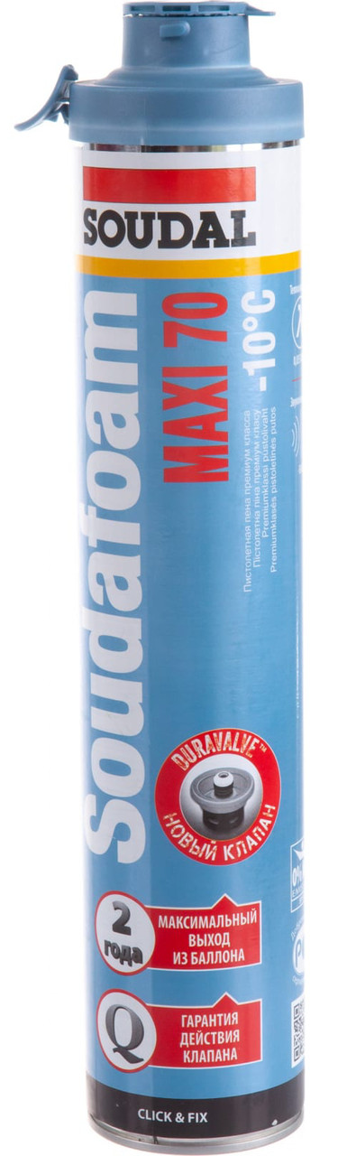 Пена монтажная 70л 870мл SOUDAL Soudafoam Maxi