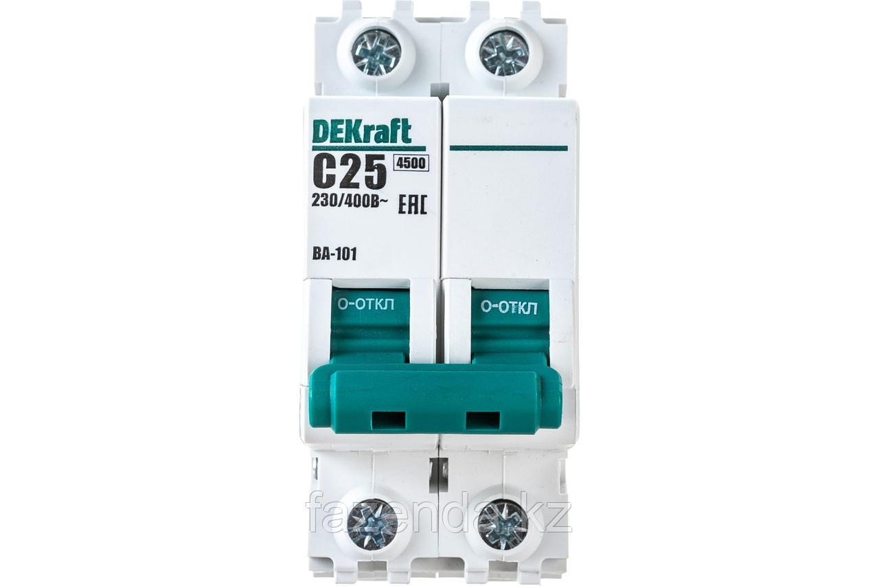 Автоматический выключатель DEKraft BA101 2Р C 25А 4.5кА - фото 1 - id-p105142293