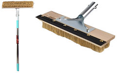 Щетка деревянный с резина 1.5метр(26*6*4см)нержавейка"4"