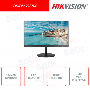 TFT-LED Монитор для компьютера/видеонаблюдения Hikvision 21.5'' - фото 1 - id-p105150845