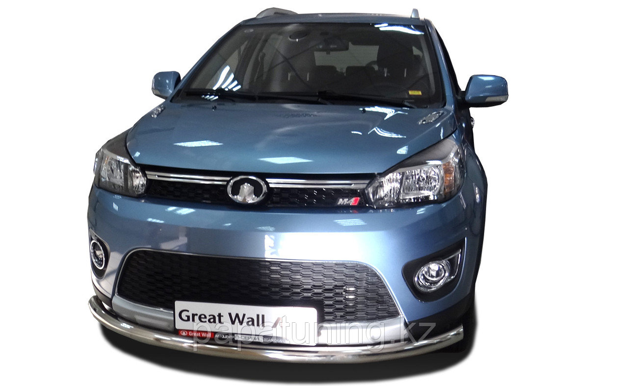 Защита переднего бампера (радиус) d60 ПапаТюнинг для Great Wall М4 2013-2015, фото 1