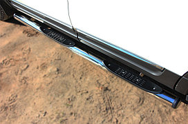 Пороги труба d76 с накладкой (вариант 2) Ford Explorer 2010-2015