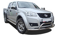 Пороги с накладным листом d53 ПапаТюнинг для Great Wall Wingle 5 2011-