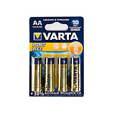 Батарейка VARTA Longlife Mignon 1.5V - LR6/AA 4 шт в блистере, фото 2