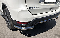 Защита заднего бампера угловая d60 ПапаТюнинг для Nissan X-trail 2018- (Т32)