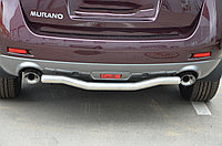 Защита заднего бампера d60 ПапаТюнинг для Nissan Murano 2014-