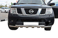 Защита переднего бампера (G) d 60/60 ПапаТюнинг для Nissan Pathfinder 2004-2010