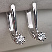 Золотые серьги с бриллиантами 0.34Ct SI2/H, VG-Cut, фото 8