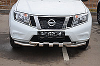 Защита переднего бампера G d60/60 ПапаТюнинг для Nissan Terrano 2014-