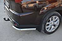 Защита заднего бампера угловая d60 ПапаТюнинг для Nissan X-trail 2007-2010 (Т31) Второе поколение (в т.ч.