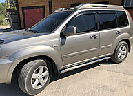Защита штатного порога труба d60 ПапаТюнинг для Nissan X-trail 2004-2007 (Т30)