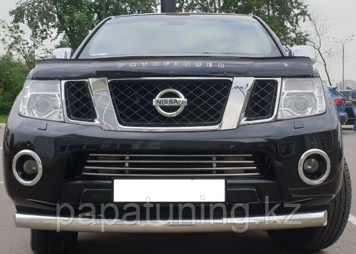 Защита радиатора d16 ПапаТюнинг для Nissan Pathfinder 2010-2014 - фото 3 - id-p105048027