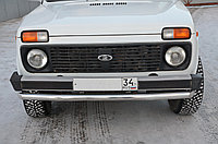 Защита переднего бампера d60 ПапаТюнинг для Lada Niva 2121 1976-