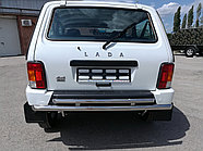 Защита заднего бампера двойная d53/42 ПапаТюнинг для Lada Niva Urban 2121 2014-