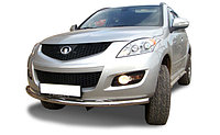 Защита переднего бампера (радиус) d60 ПапаТюнинг для Haval H5 2020-
