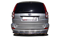 Защита заднего бампера с зубьями d60 ПапаТюнинг для Haval H5 2020-
