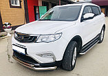 Пороги с накладным листом d53 ПапаТюнинг для Geely Atlas 2018-, фото 3