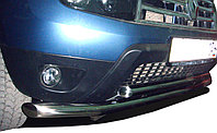 Защита переднего бампера двойная d 60/42 ПапаТюнинг для Renault Duster 2011-2015