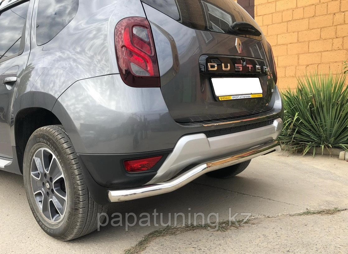 Защита заднего бампера волна d53 ПапаТюнинг для Renault Duster 2017-2021 - фото 2 - id-p105048191