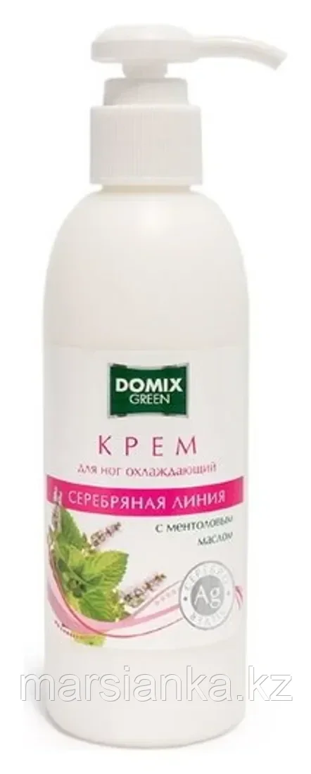 Крем для ног охлаждающий с ментоловым маслом Domix, 200мл - фото 1 - id-p105177430